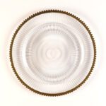 Wholesale Glass Charger Plate PZ-023